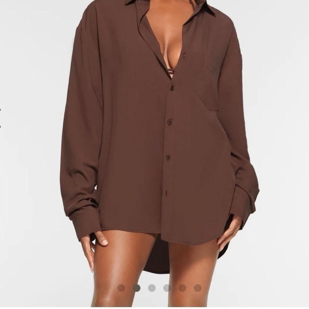 SKIMS Swim Button Down Cover Up